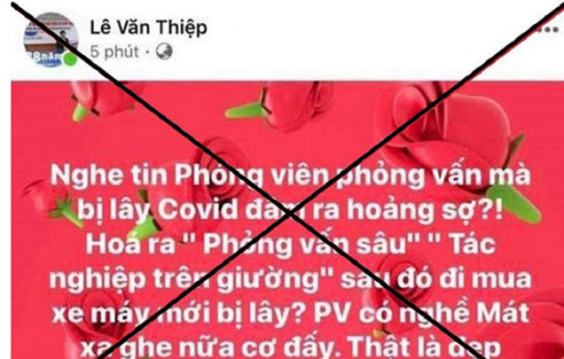 Luật sư Lê Văn Thiệp bị phạt 8 triệu đồng do xúc phạm nữ nhà báo trên Facebook