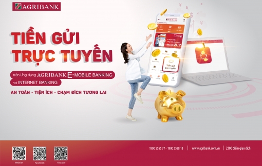 Trải nghiệm ngay tính năng ‘Tiền gửi trực tuyến’ siêu tiện lợi trên ứng dụng Agribank E-Mobile Banking