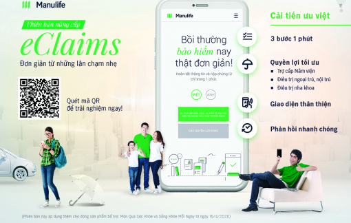 Manulife Việt Nam mở rộng yêu cầu giải quyết quyền lợi bảo hiểm trực tuyến bằng eClaims