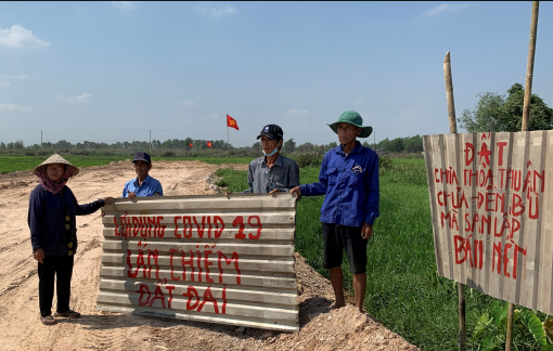 Chủ đầu tư ngang nhiên thi công trên đất chưa bồi thường?