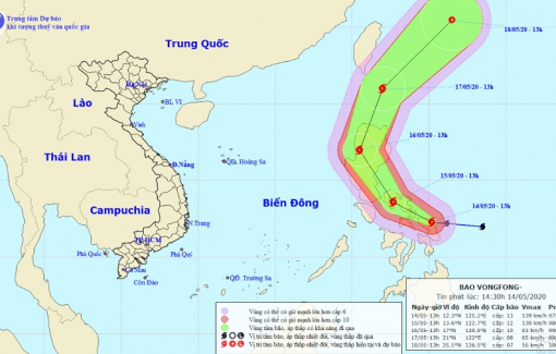 Bão cấp 13 xuất hiện gần bờ biển Philippines