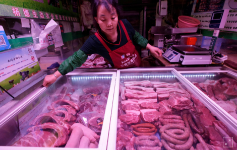 Trung Quốc nhập khẩu thịt heo tăng mức kỷ lục