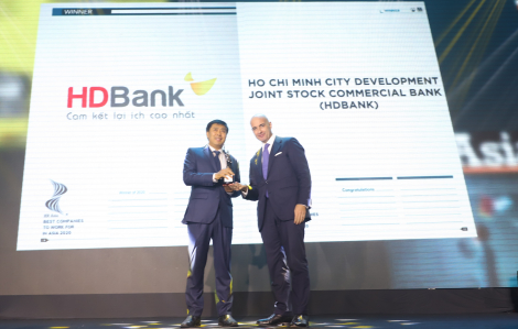 HDBank, ngân hàng Việt Nam liên tiếp 3 năm vào danh sách “Nơi làm việc tốt nhất châu Á”