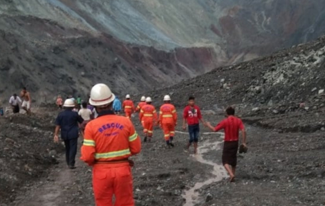 Lở đất tại mỏ ngọc bích ở Myanmar, ít nhất 113 người thiệt mạng
