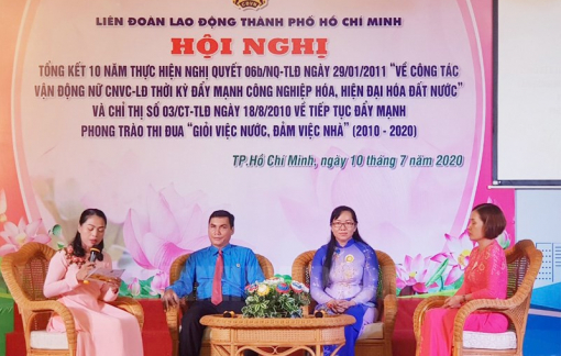 Gần 200.000 nữ công nhân viên chức lao động được chăm lo