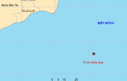 Động đất ngoài khơi vùng biển Bình Thuận không đáng lo ngại