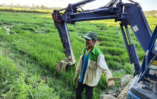 Công ty Đất Xanh Quảng Ngãi ngang nhiên càn quét, lấp ruộng của dân để làm dự án bất động sản?