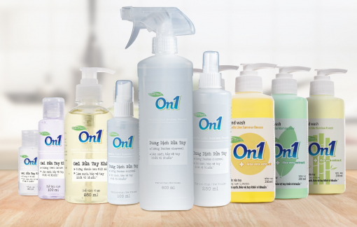On1 trao tặng hơn 2000 lít dung dịch rửa tay các loại đến Đà Nẵng, Quảng Nam và Quảng Ngãi