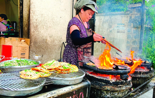 Bánh xèo “Tắm lửa"