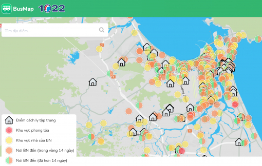 Đà Nẵng xây dựng bản đồ COVID-19