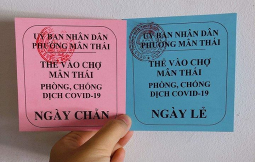 Đà Nẵng bắt đầu phát thẻ xanh/đỏ cho người dân vào chợ