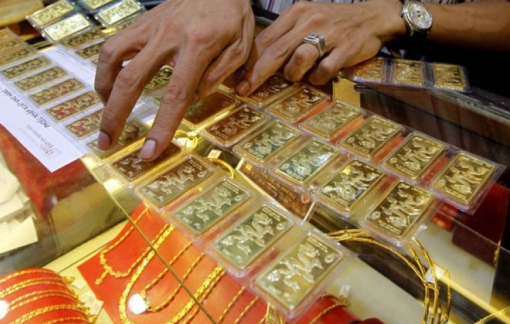 Giá vàng lại giảm về sát 55 triệu đồng/lượng