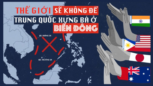 Thế giới sẽ không để Trung Quốc xưng bá ở Biển Đông