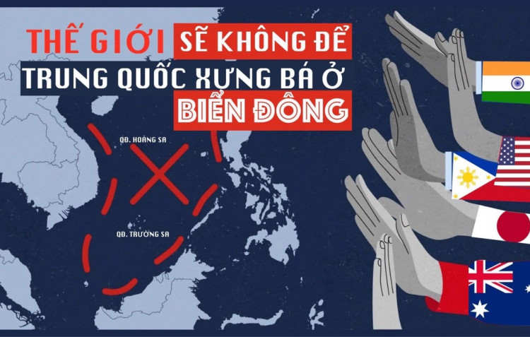 Thế giới sẽ không để Trung Quốc xưng bá ở Biển Đông