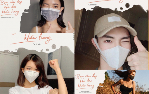 Sao Việt đồng loạt khoe ảnh "đeo khẩu trang vẫn đẹp" phòng COVID-19