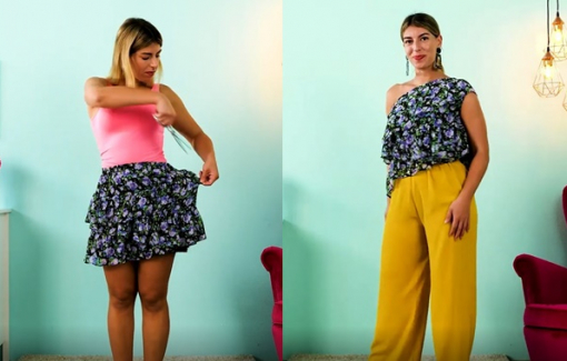 Clip: Cắt quần, chân váy cũ thành áo kiểu mới điệu đà