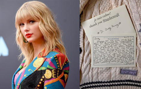 Tiết lộ lá thư tay và món quà bí ẩn Taylor Swift tặng fan dịp đặc biệt
