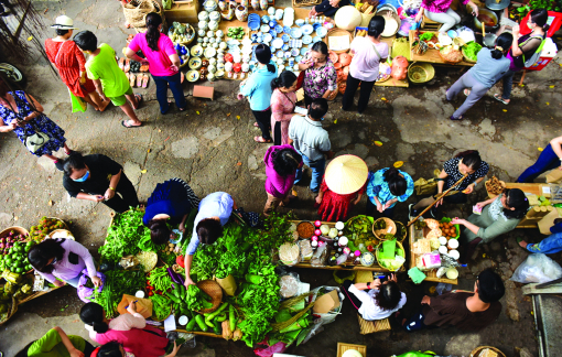 Ra chợ gặp hàng quê