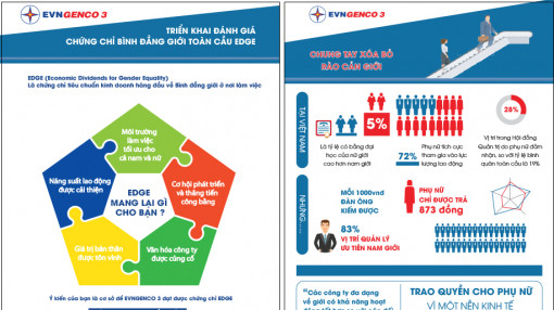 Tổng công ty Phát điện 3 nhận chứng chỉ Bình đẳng giới toàn cầu EDGE