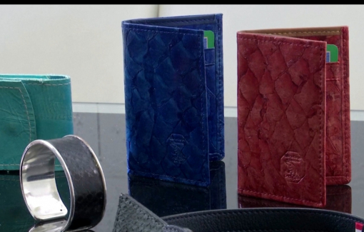 Da cá "vào" thời trang cao cấp