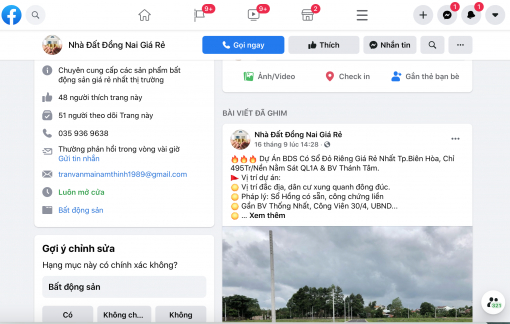 Đề nghị xử lý thông tin rao bán đất nền không đúng quy định trên zalo, facebook