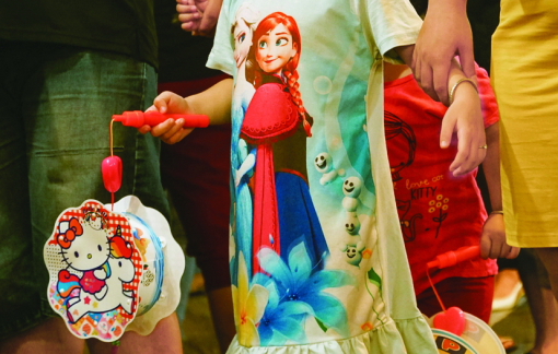 Tiếng trống lân rộn ràng