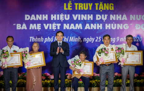 TPHCM truy tặng danh hiệu “Bà mẹ Việt Nam anh hùng” cho 41 mẹ