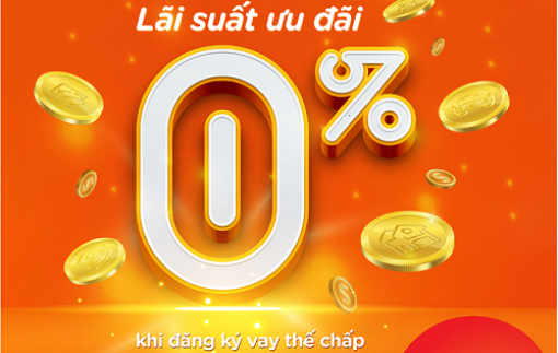 Vay tiêu dùng với lãi suất ưu đãi 0% từ MSB