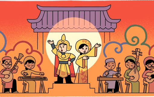 Google Doodle đổi biểu tượng tôn vinh cải lương