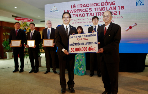 Quỹ Lawrence S. Ting và Công ty Phú Mỹ Hưng trao học bổng hơn 8,5 tỷ đồng