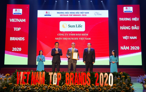 Sun Life Việt Nam đạt danh hiệu Top 10 thương hiệu hàng đầu Việt Nam 2020