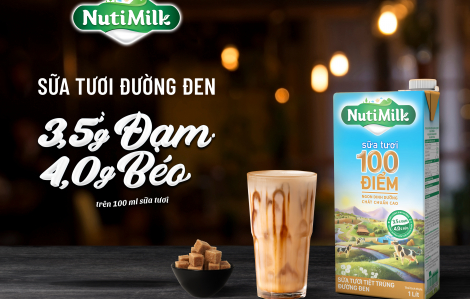 Sữa đường đen 100 điểm NutiMilk - hương vị ngon tuyệt, giúp mẹ “dụ” bé uống sữa trong tích tắc