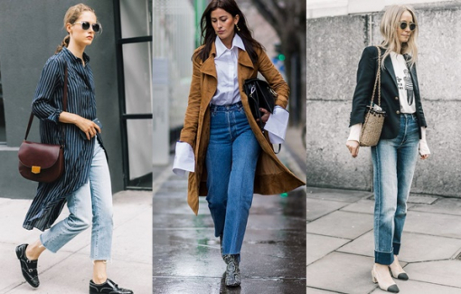 Phối quần mom jeans tôn dáng đến văn phòng