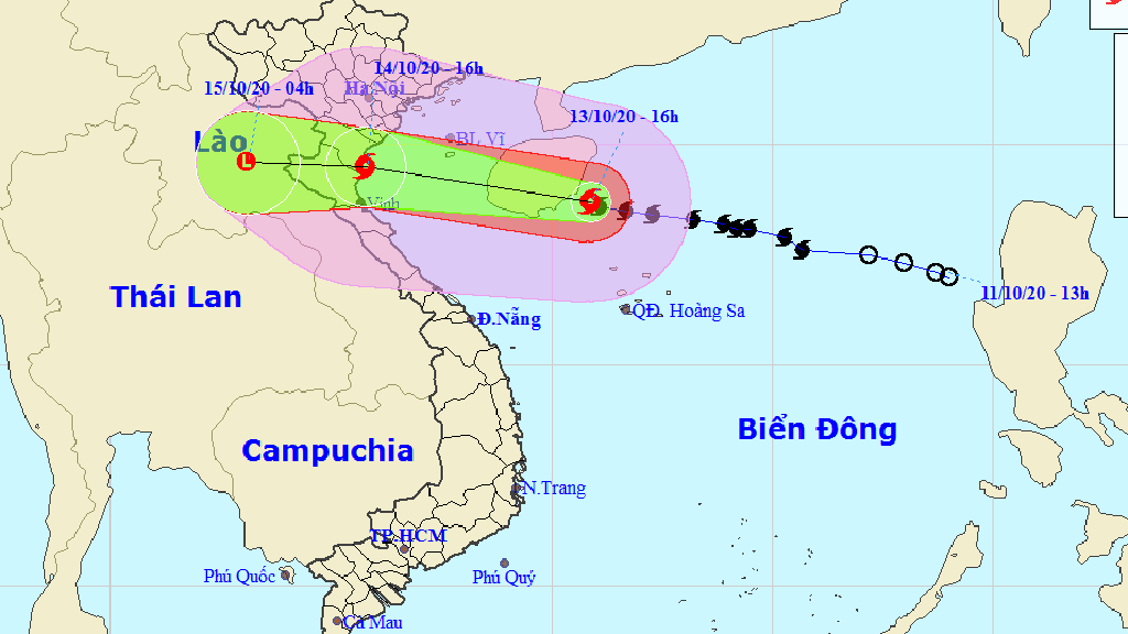 Thêm một áp thấp nhiệt đới đang hình thành, có thể mạnh lên thành bão số 8