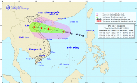 Bão số 7 còn cách quần đảo Hoàng Sa khoảng 170km, gió giật cấp 8