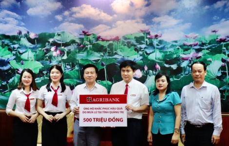 Agribank dành 3 tỷ đồng hỗ trợ đồng bào 6 tỉnh khu vực miền Trung khắc phục thiên tai