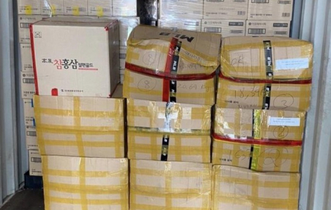 Lượng lớn mỹ phẩm Hàn Quốc nhập lậu bị thu giữ tại Cát Lái