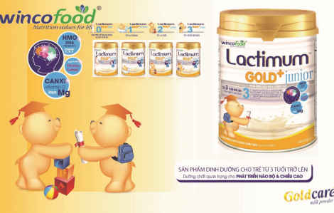 Lactimum Gold+ Junior -  Dinh dưỡng vàng cho trẻ lên 3 tăng cường đề kháng mùa dịch bệnh