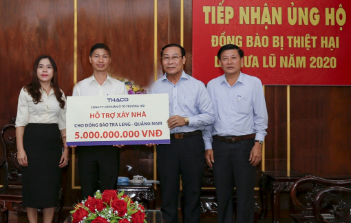 THACO hỗ trợ xây dựng lại ngôi làng cho đồng bào Trà Leng - Quảng Nam