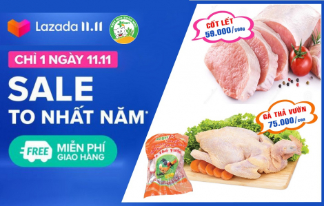 Sagrifood đồng hành cùng Lazada trong lễ hội mua sắm 11.11