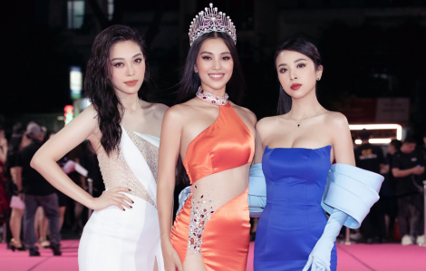 Dàn hậu "chặt đẹp" thảm đỏ Hoa hậu Việt Nam 2020