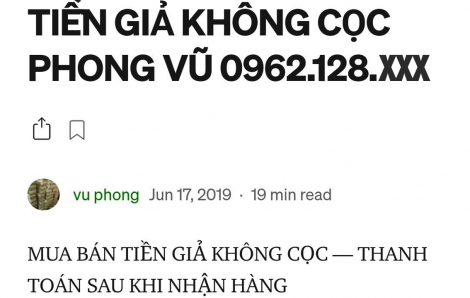 Bất an với nạn rao bán tiền giả công khai