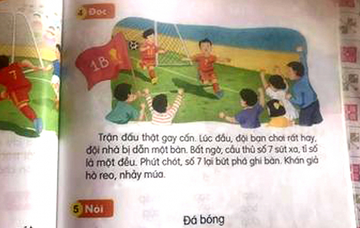 Tới lượt sách Tiếng Việt lớp Một bộ Kết nối tri thức và cuộc sống bị tố có “sạn”