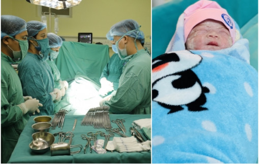 Sản phụ bị ung thư phải ngồi để mổ bắt con
