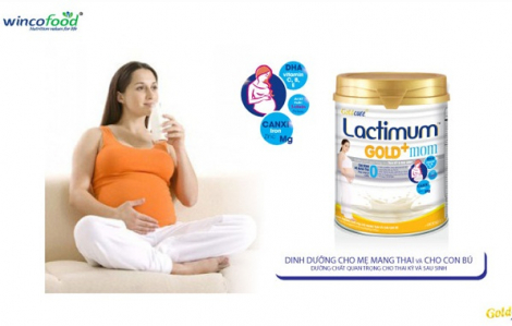 Lactimum Gold+ mom -  Dinh dưỡng đầy đủ cho bà bầu tăng cường đề kháng