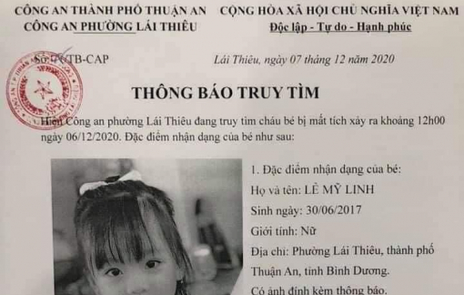 Bé gái bị bắt cóc ở Bình Dương là tin giả