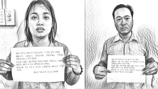 Bắt nhóm đối tượng làm sổ đỏ giả, lừa đảo gần 13 tỉ đồng