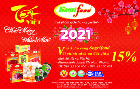 Sagrifood - sản phẩm từ trang trại đến bàn ăn đạt tiêu chuẩn Vietgap