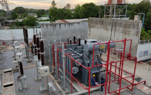 Máy biến áp thứ 2 trạm biến áp 110kV Phú Hòa Đông chính thức đi vào hoạt động