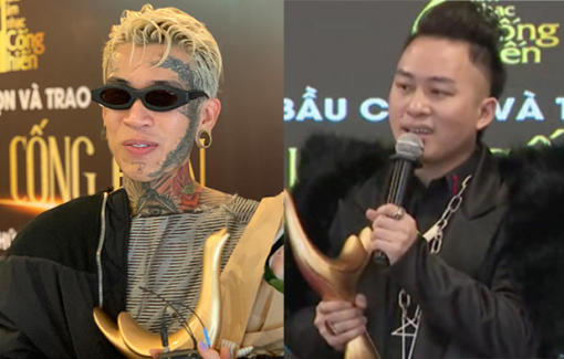 Ca sĩ Tùng Dương, rapper Dế Choắt thắng “Âm nhạc Cống hiến" lần thứ 16